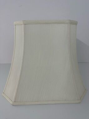 Cream Silk Square Lampshade